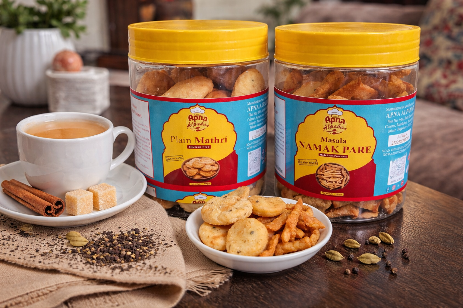 Tea Time Combo: Namakpare and Mathri 200g Each