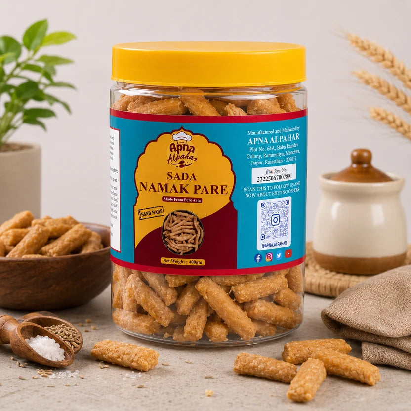 Desi Ghee Gur Thekua and Aata Namakpare Combo 400g